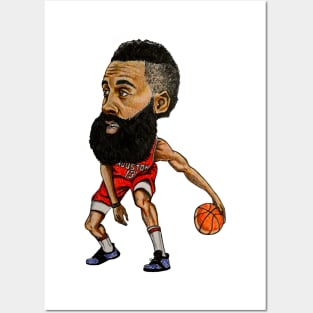 Harden Caricature Posters and Art